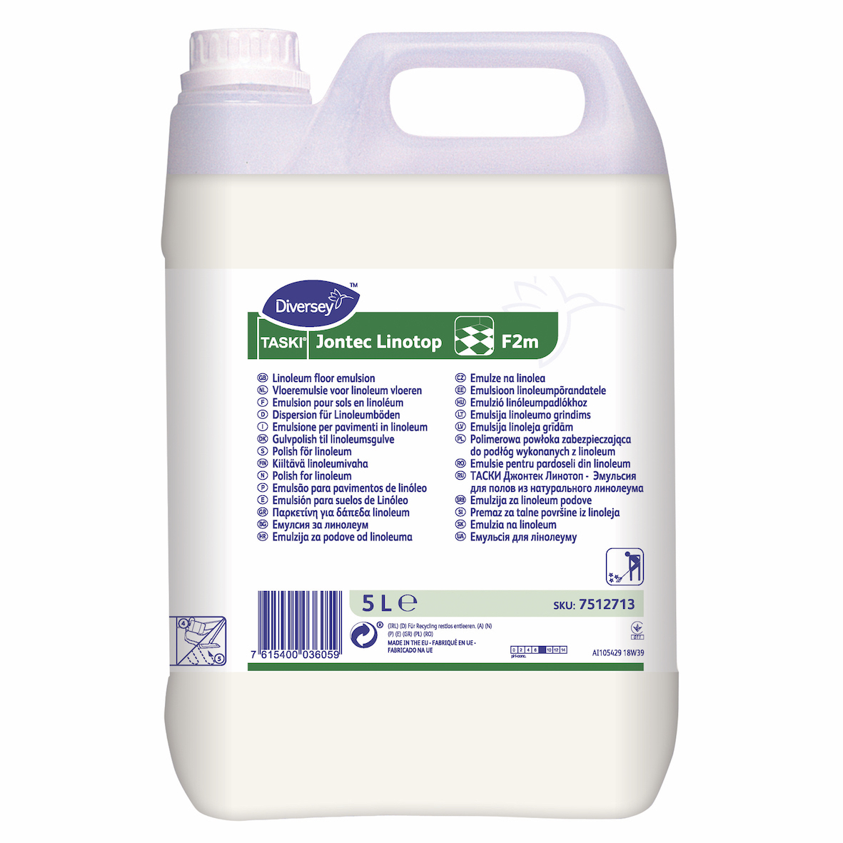 Diversey Taski Jontec Linotop, 5L для підлоги з натурального лінолеуму.